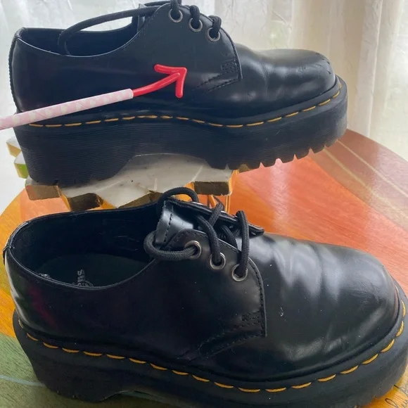 Dr. Martens 1461 Quad Smooth Leather Platform u Unisex Size 5 men’s / 6 women’s - Picture 10 of 16